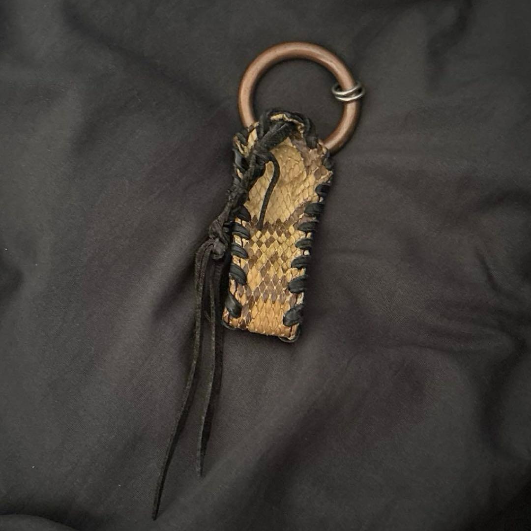 00s yasuyukiishii python leather キーホルダー
