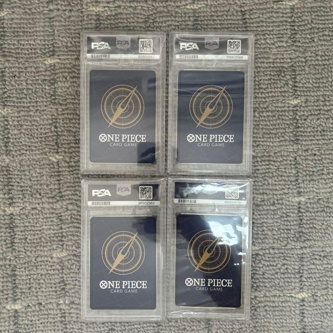 ワンピースカード　強大な敵　手配書　sp psa10 四連番