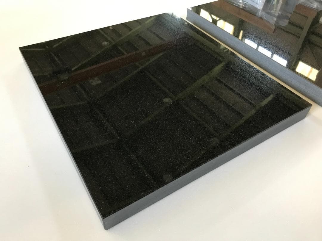 高級 天然黒御影石 オーディオボード ●300×240×28● ペア【送料無料】