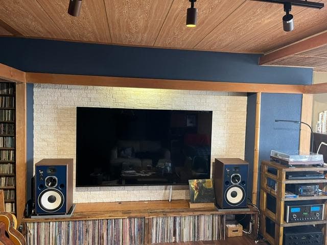 高級 天然黒御影石 オーディオボード ●300×240×28● ペア【送料無料】