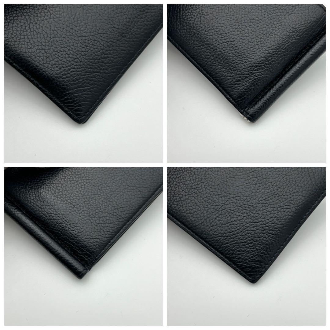 【極美品】BALENCIAGA バレンシアガ マネークリップ ブラック 折り財布
