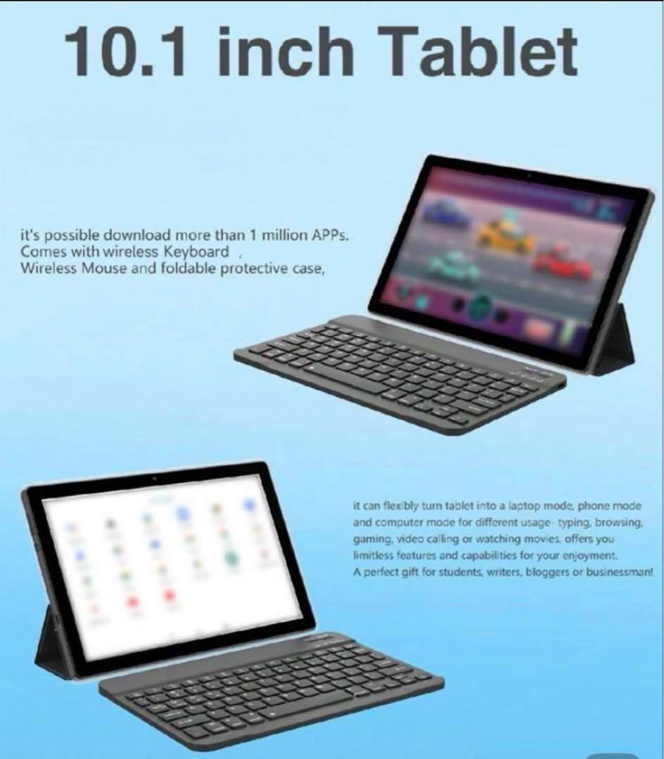 新品☆Android15 6GB 128GB ケース付 タブレット 10インチ