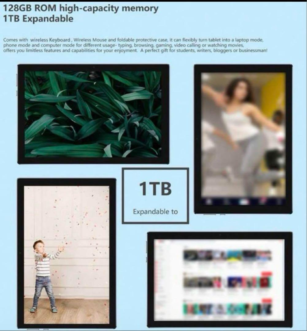 新品☆Android15 6GB 128GB ケース付 タブレット 10インチ