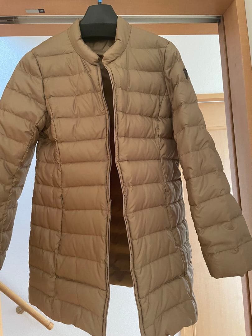 本日限定価格★未使用品【自由区】カーキ ベージュフード付きモッズコート　38