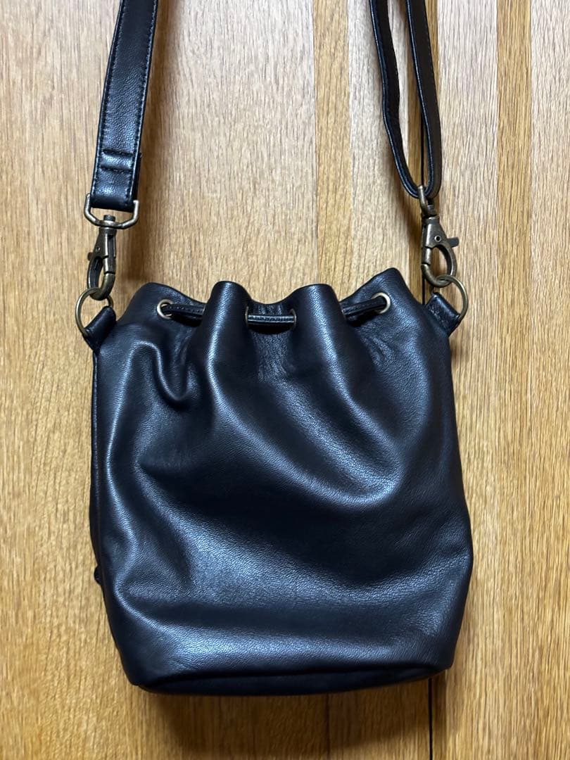 CCU refomed “KINCHAKU” CCU LEATHER BAG