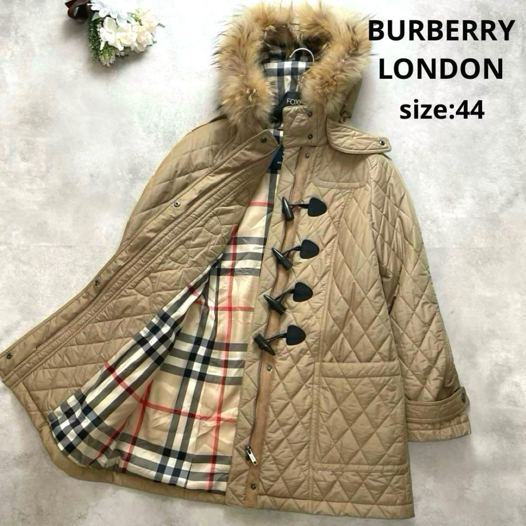 大きいサイズ✨バーバリーロンドン ダッフルコート ノバチェック ベージュ 44