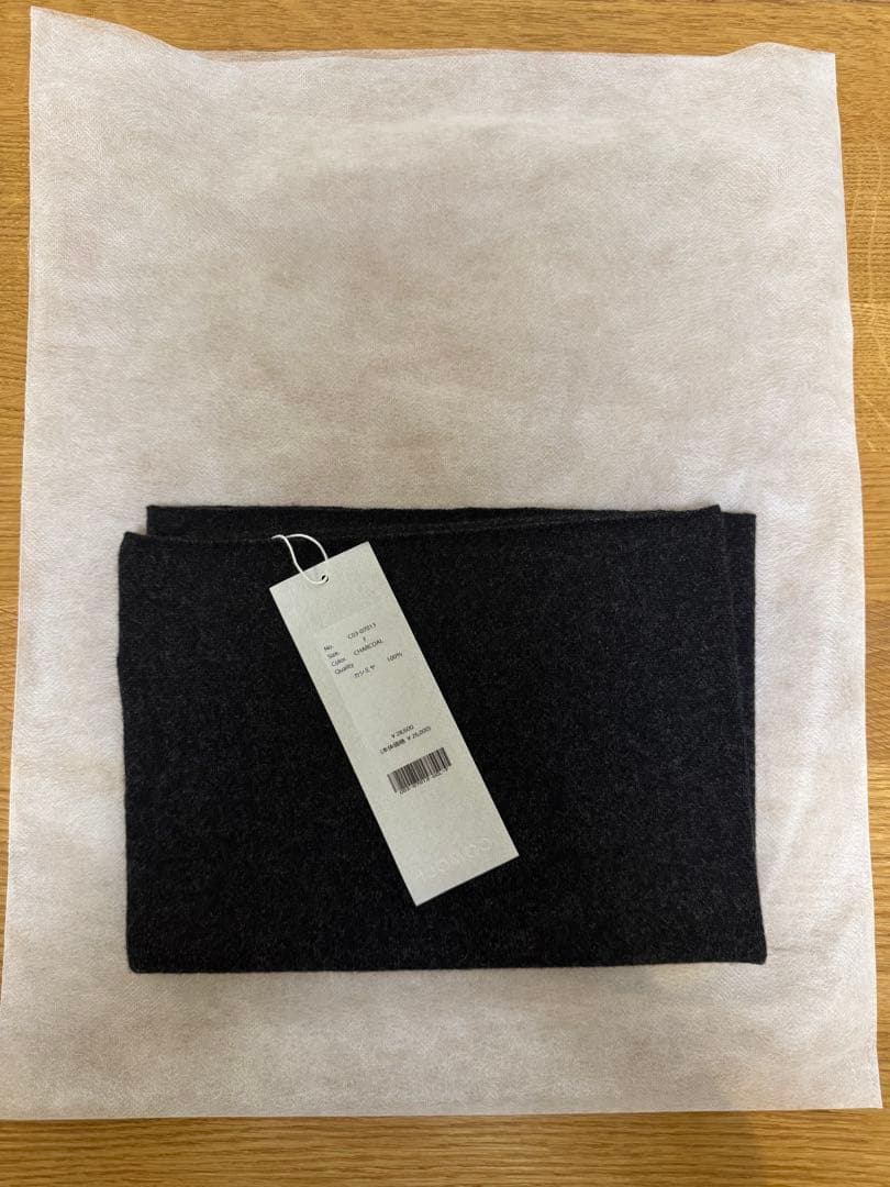 新品未使用 COMOLI 25AW カシミヤネックウォーマー チャコール