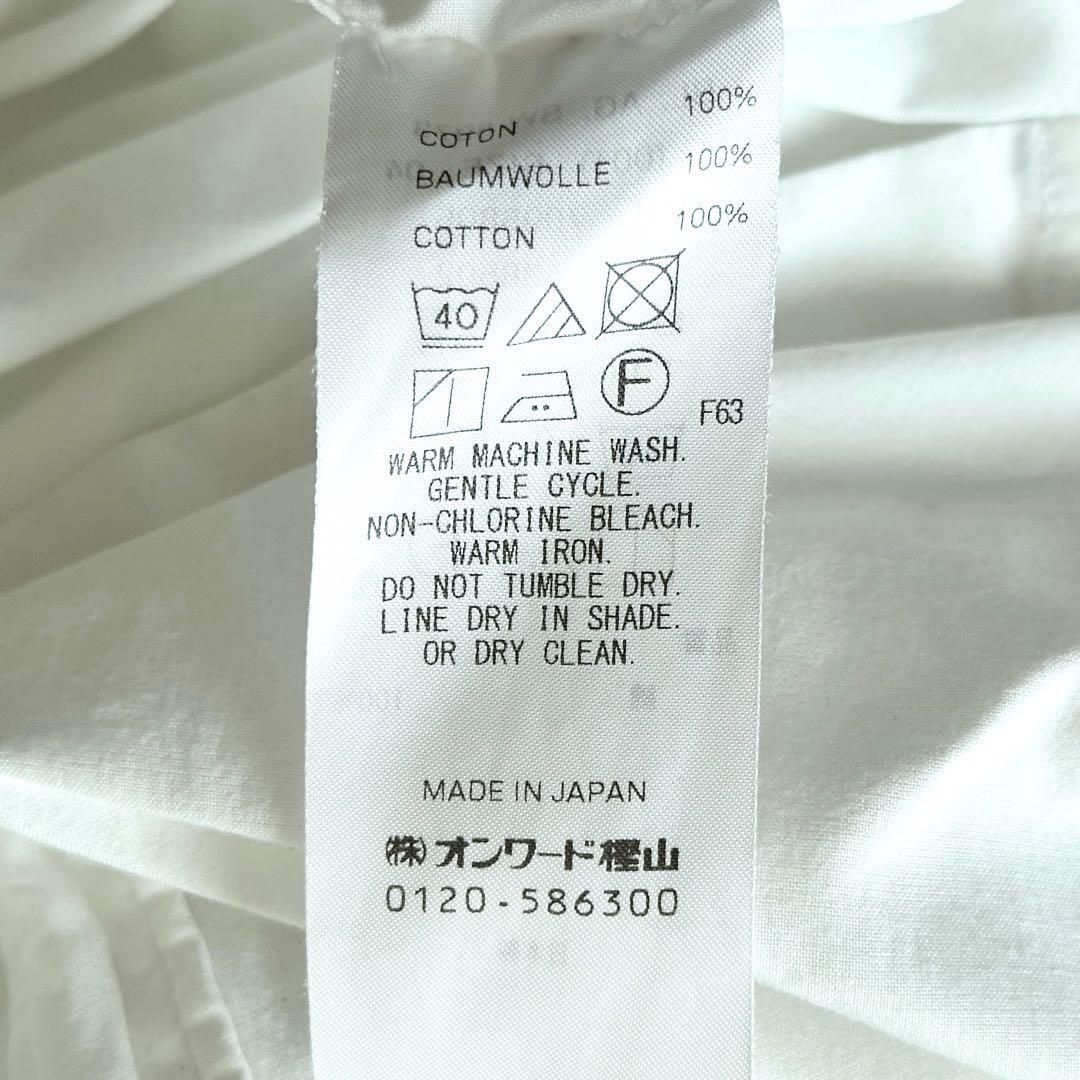 ATON 2023AW レギュラーカラーシャツ ホワイト サイズM 04 大きめ