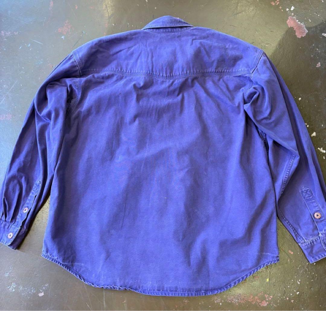 雪なしタグ 90s patagonia ダック シャツ フェード