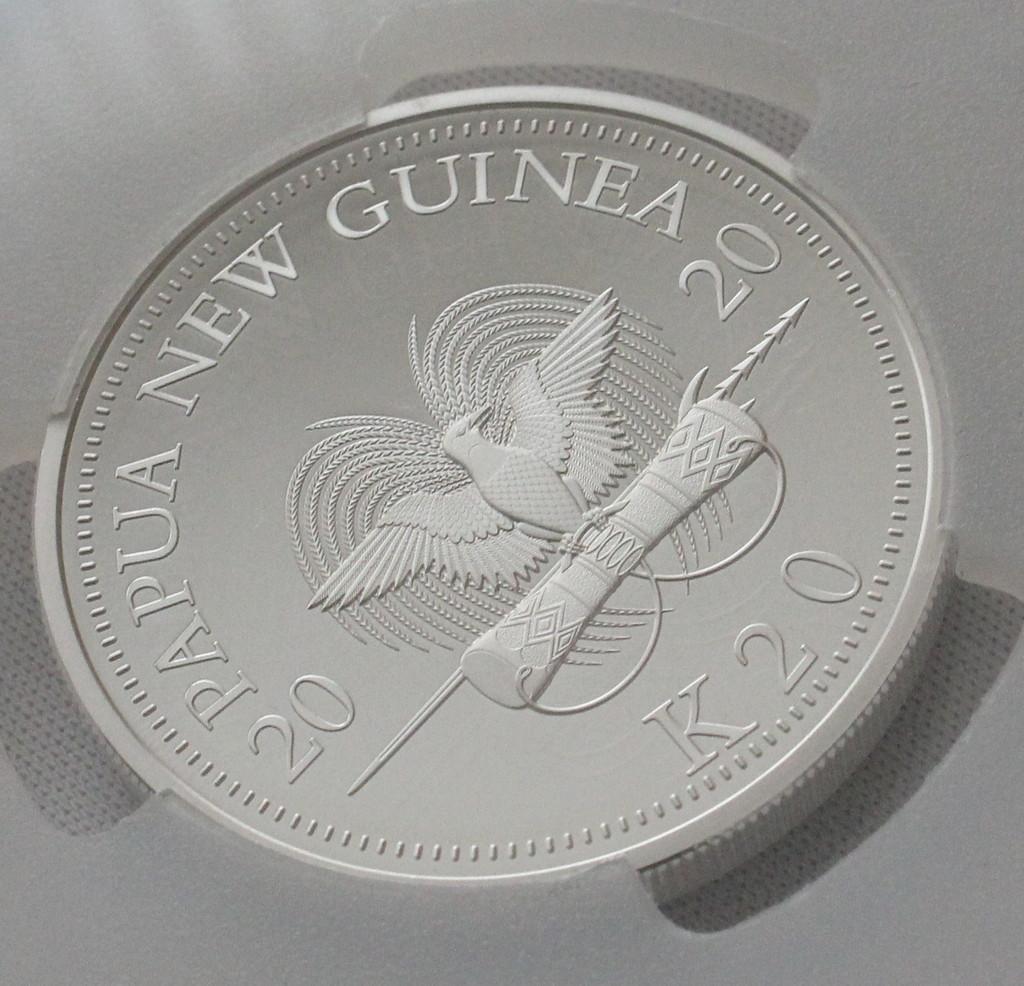 ひこさん専用2020年 パプアニューギニア極楽鳥 20PCGS PR70DCAM