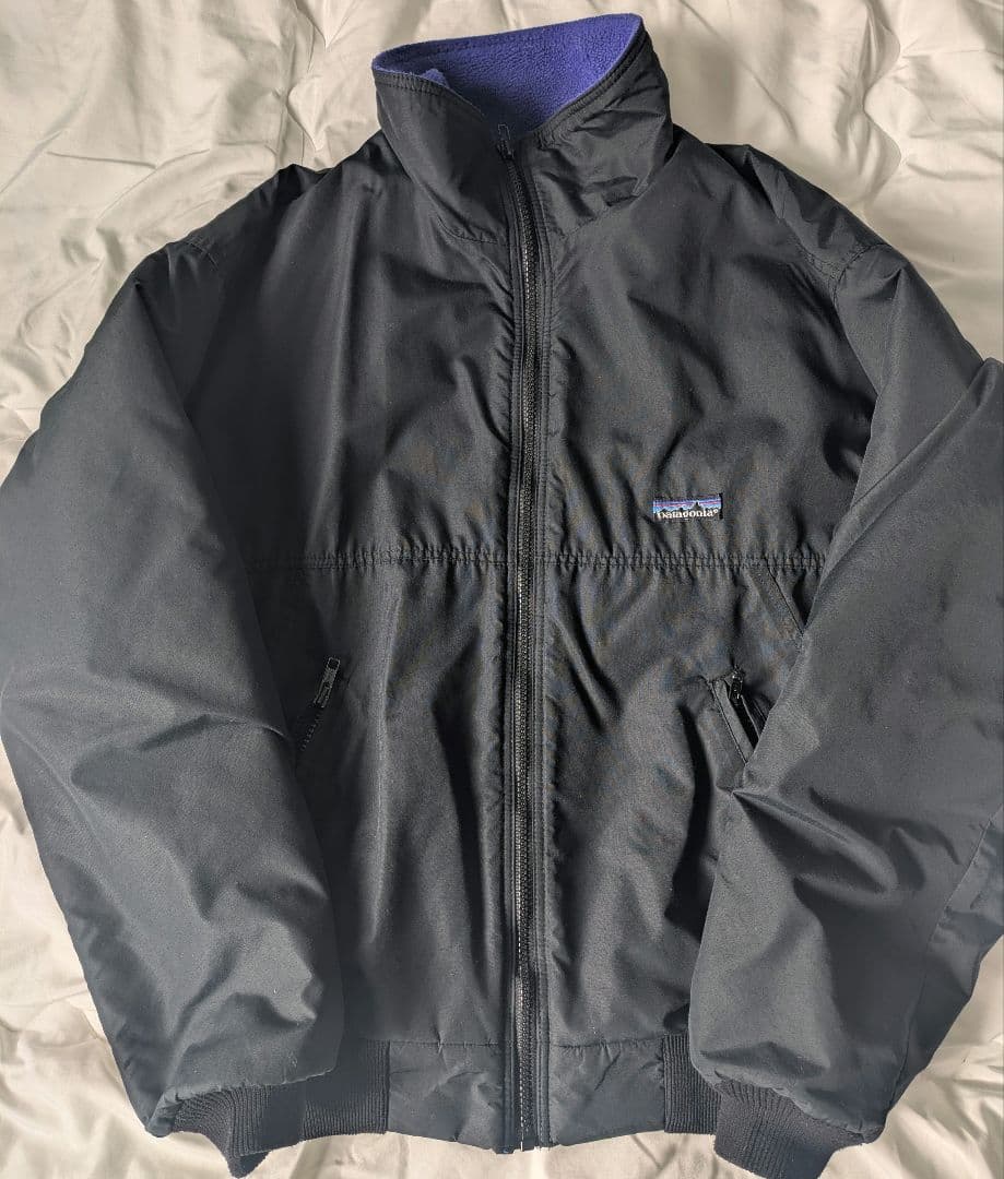 Patagonia ブラック シェルドシンチラジャケット S　usa
