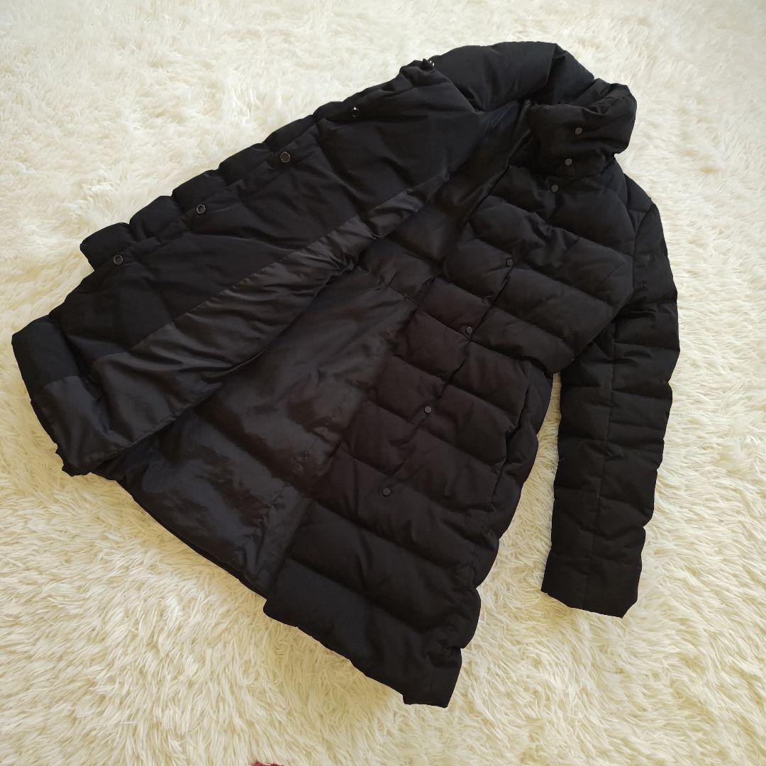 【美品✨】theory セオリー ロングダウンコート Aライン M ブラック