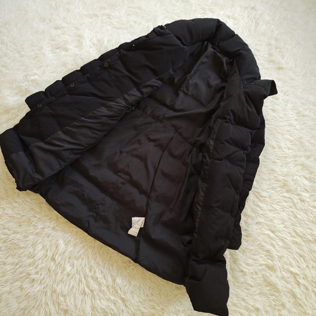 【美品✨】theory セオリー ロングダウンコート Aライン M ブラック