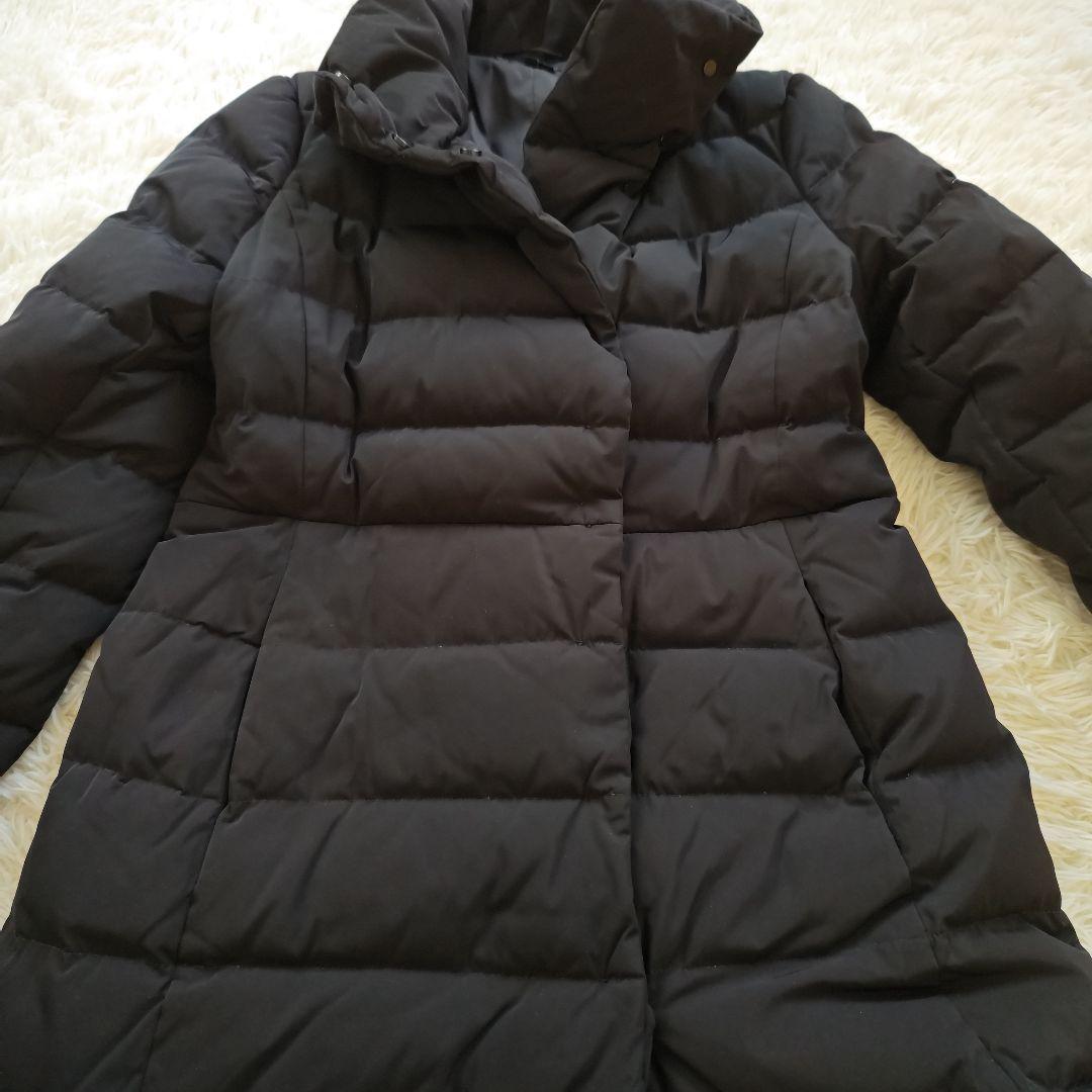 【美品✨】theory セオリー ロングダウンコート Aライン M ブラック