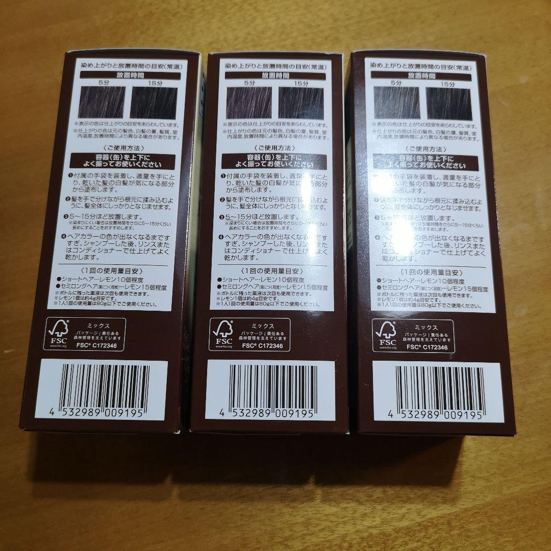 ↓お値下↓【新品未使用】ボタニカルエアカラーフォームダークブラウン 80g×3本