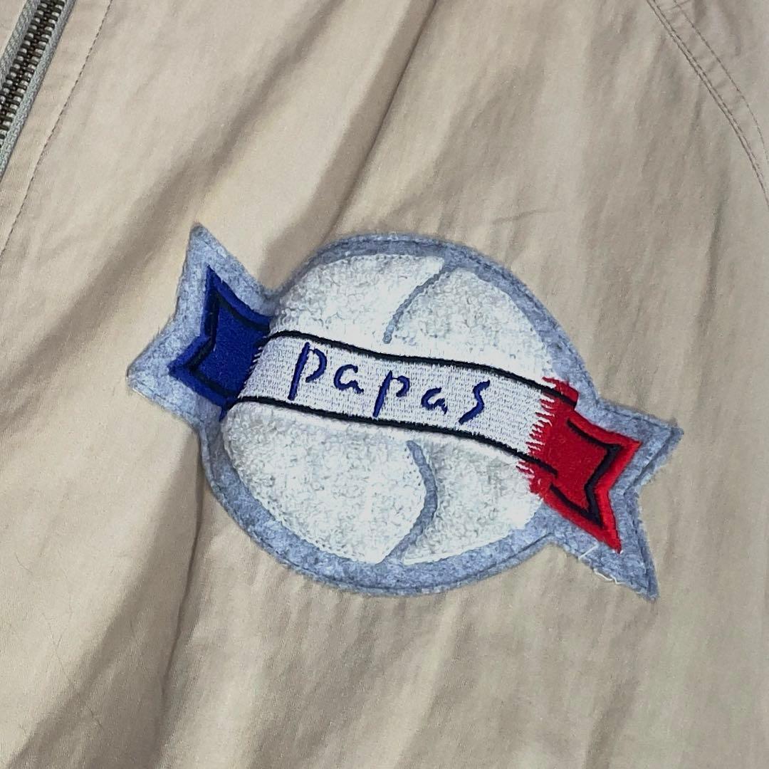 パパス コットン MA-1 中綿ジャケット L カーキ ブルゾン ジャンパー