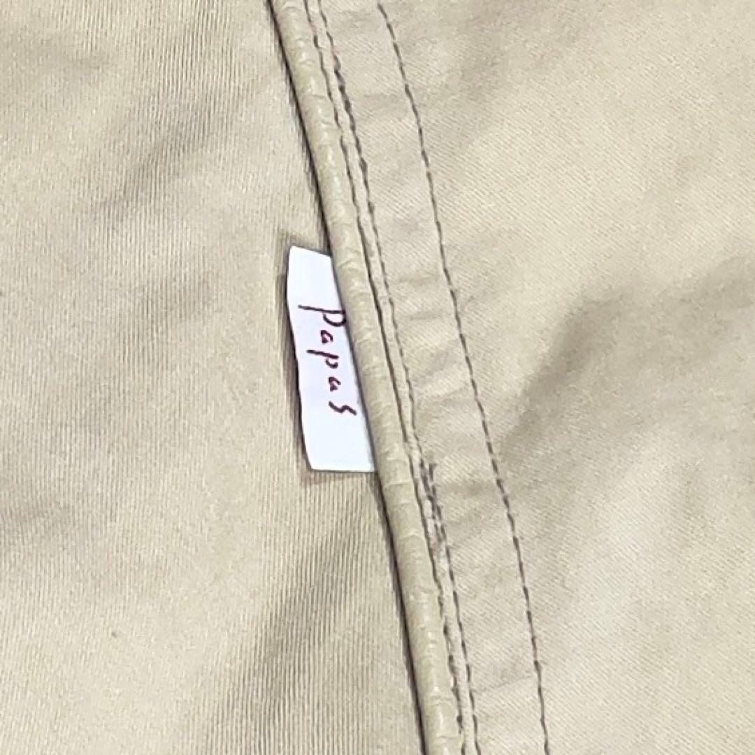 パパス コットン MA-1 中綿ジャケット L カーキ ブルゾン ジャンパー