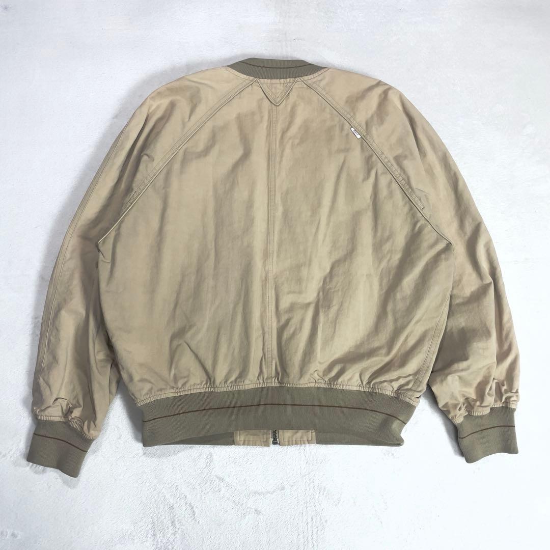 パパス コットン MA-1 中綿ジャケット L カーキ ブルゾン ジャンパー