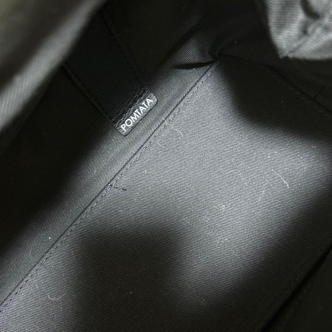 シ*ュ様 新品未使用　POMTATA 牛革　ハンドバッグがま口スコットクラブ系