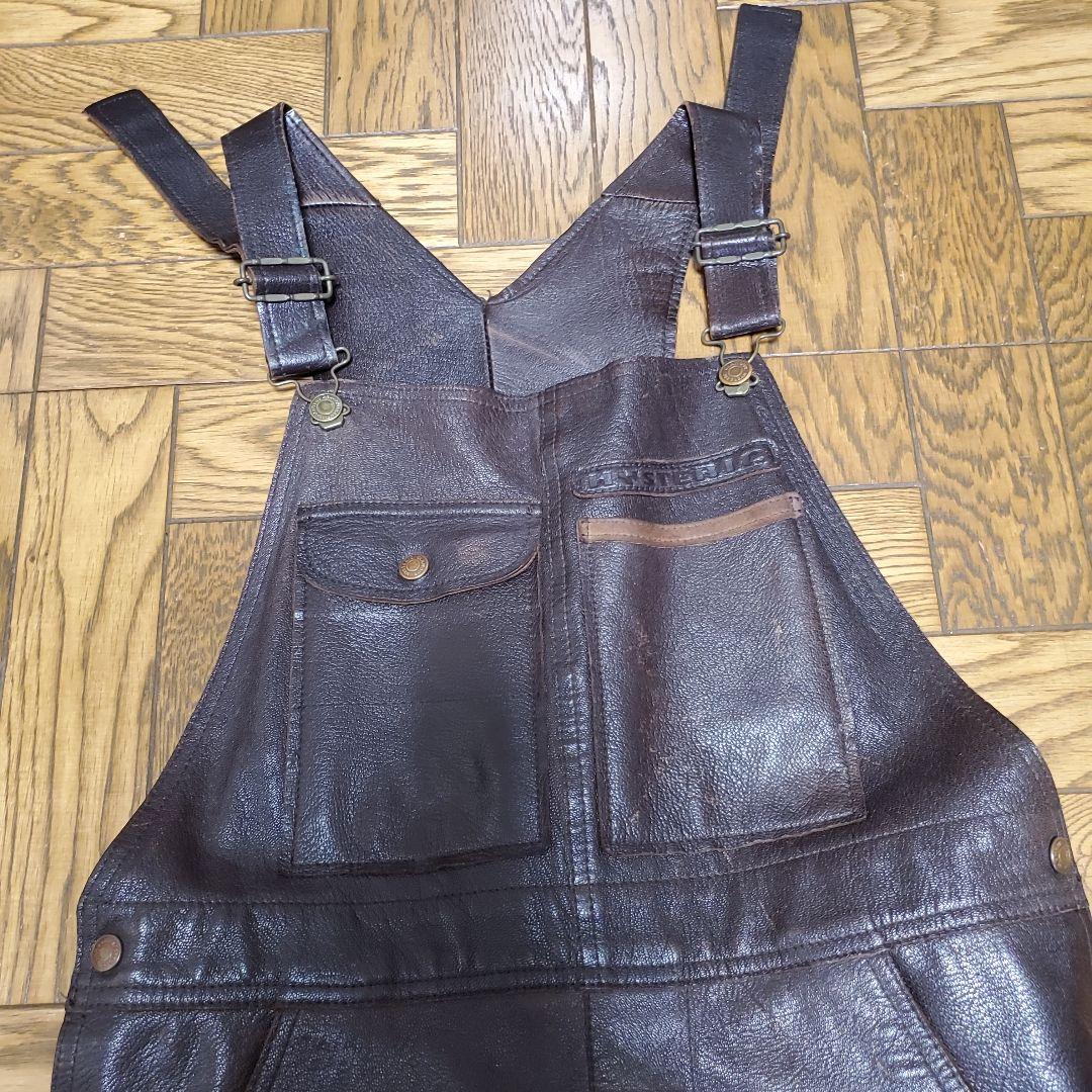 90年代レザーオーバーオール
