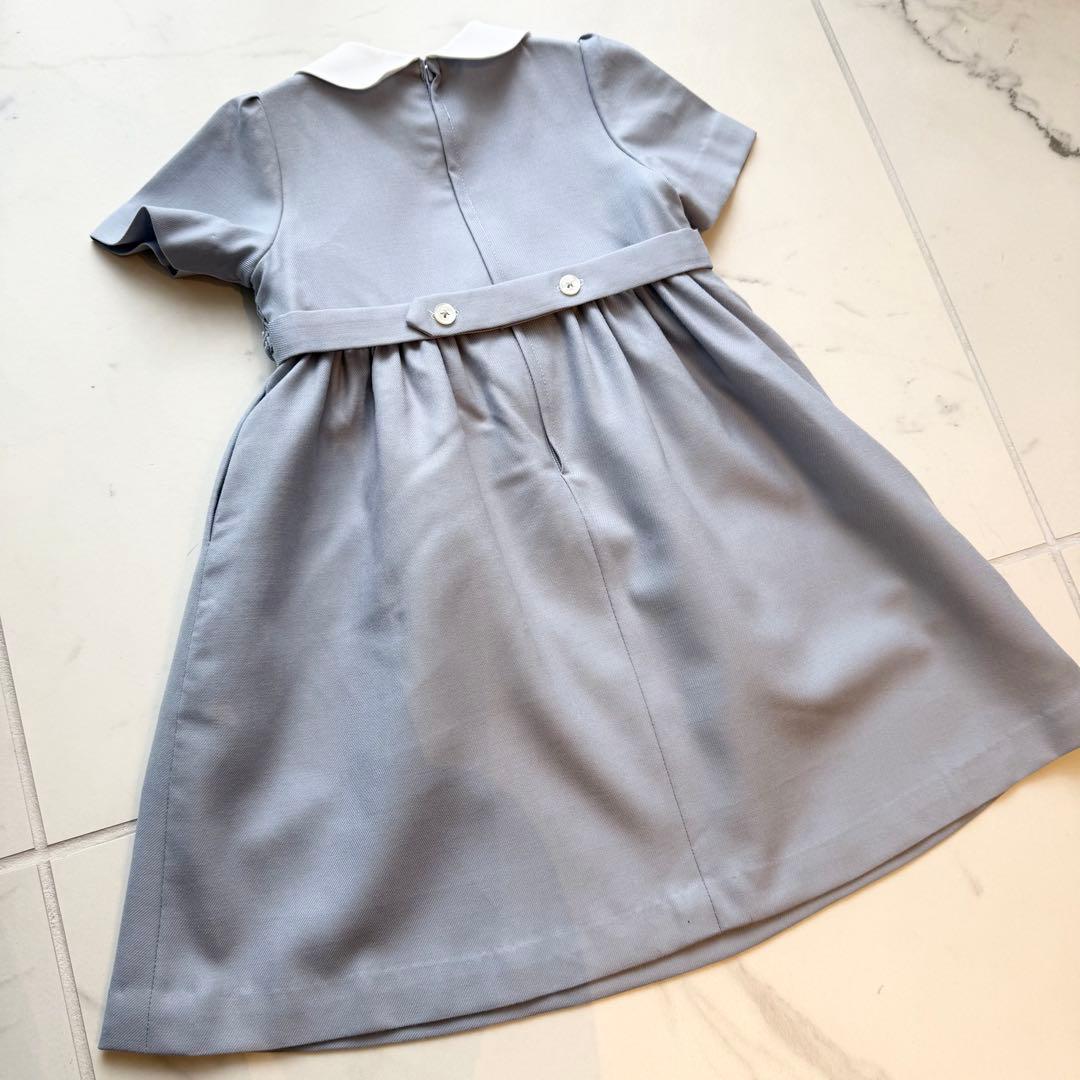 白金よつば ワンピース 水色 95cm 本番 本番服 幼稚園受験 お受験