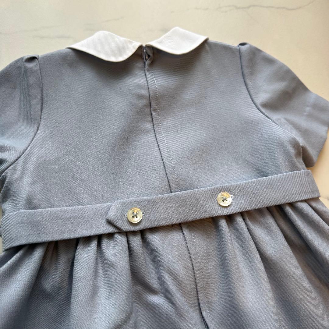 白金よつば ワンピース 水色 95cm 本番 本番服 幼稚園受験 お受験