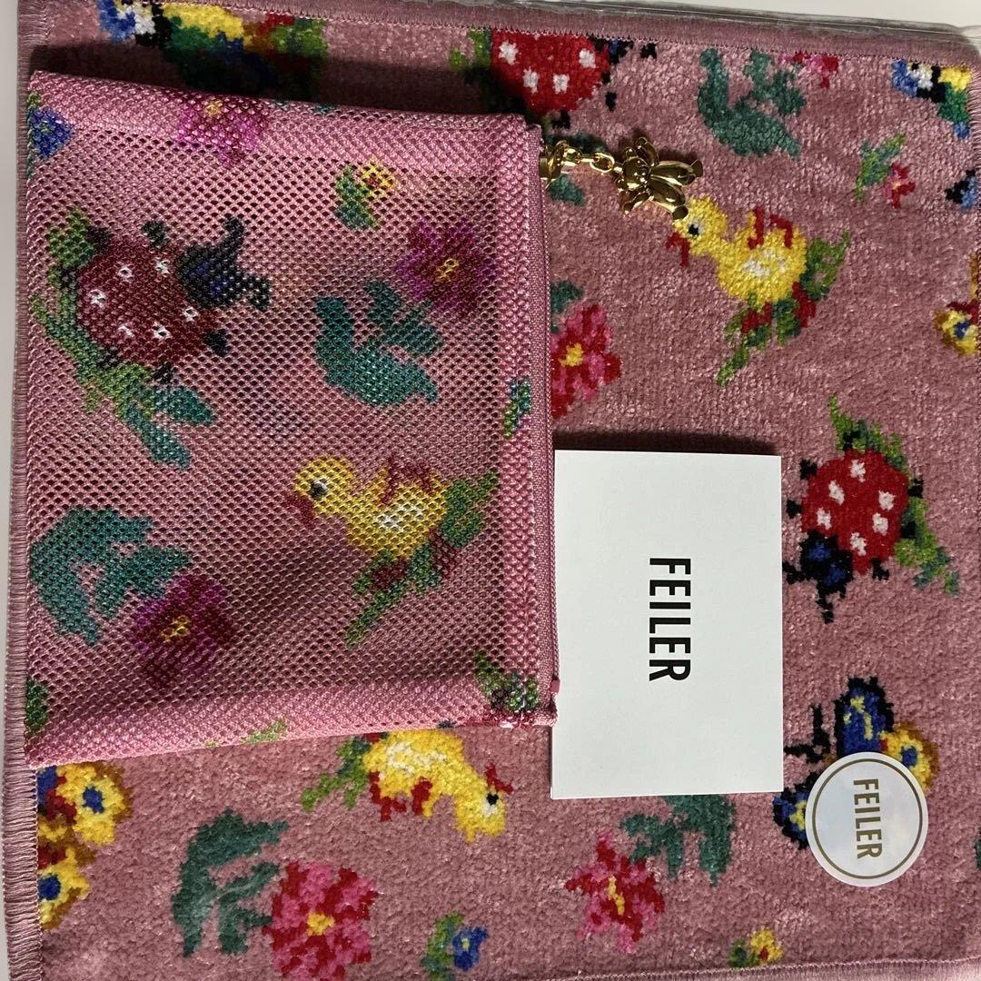 フェイラー　ハイジ　ハンカチ+メッシュポーチSとハイジスマホショルダー