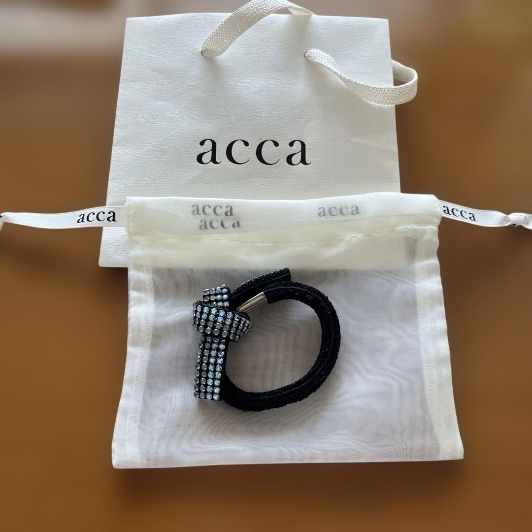 美品　acca ブラック ドレスポニー
