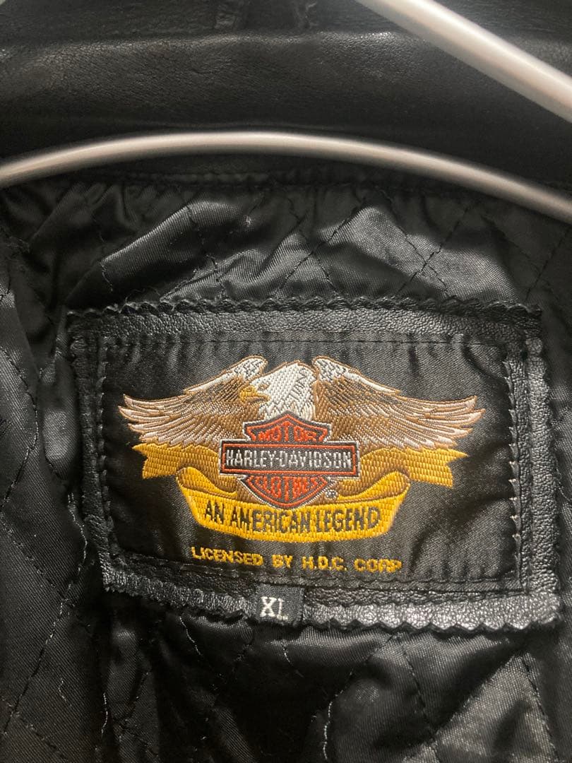 Harley-Davidson シングルライダースジャケット XL ブラック