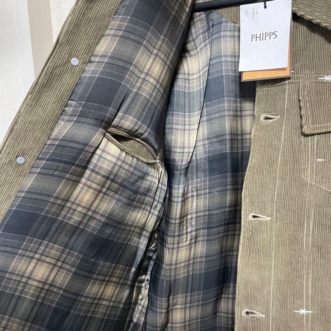 【最終値引】【美品】Phipps 中綿 コーデュロイ トラッカー ジャケット