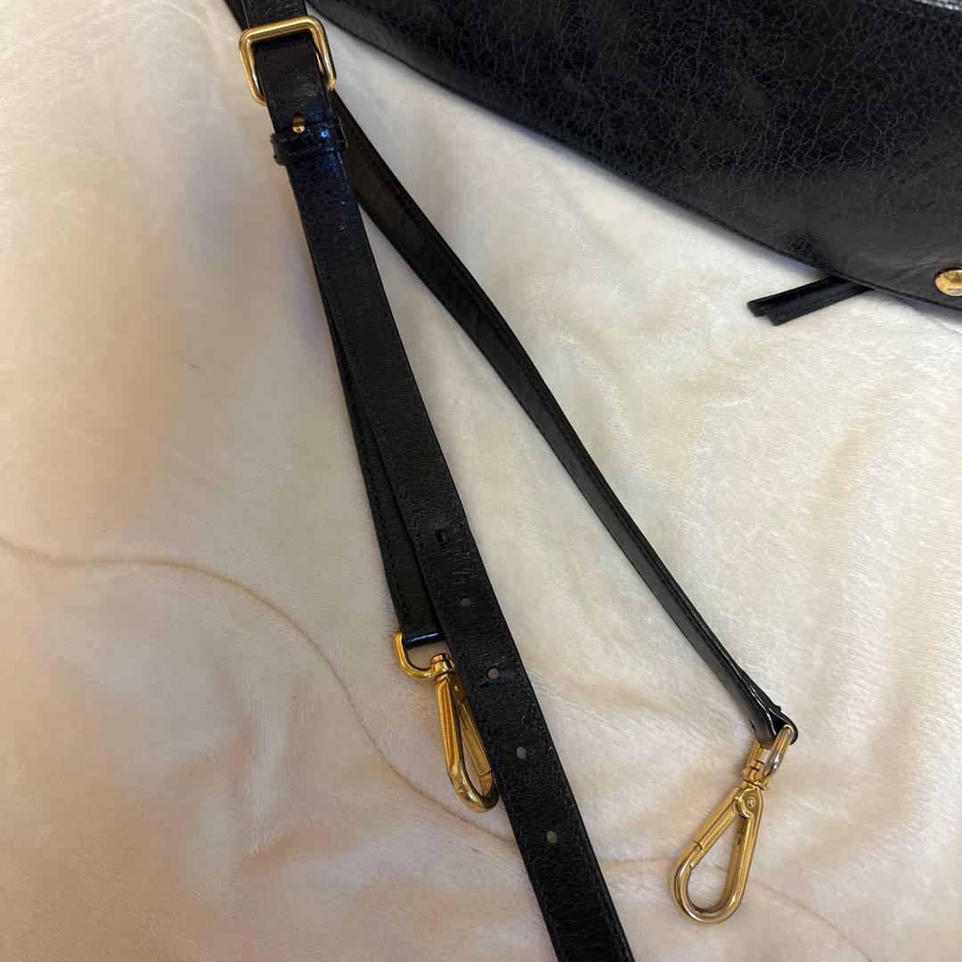 miu miu ミュウミュウ　ハンドバッグ　ショルダー　黒