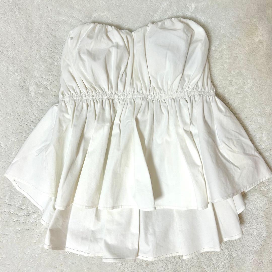 【タグ付き新品】searoomlynnウエストShapeパッドinベアトップス白