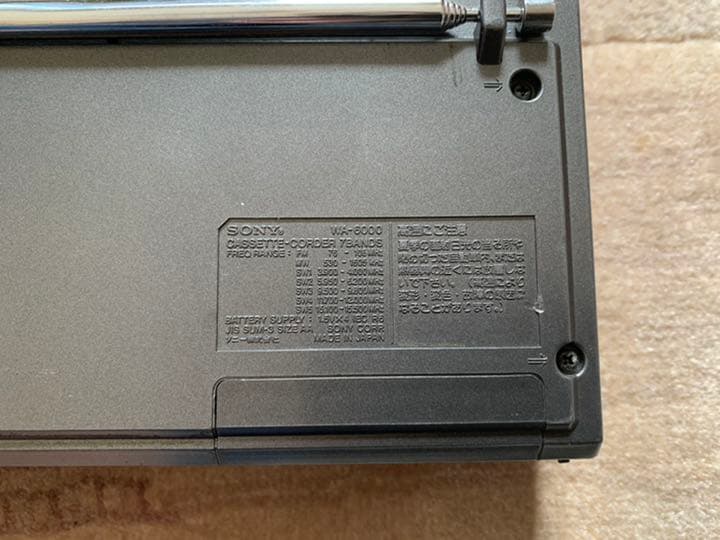 SONY WA-6000  ジャンク扱い