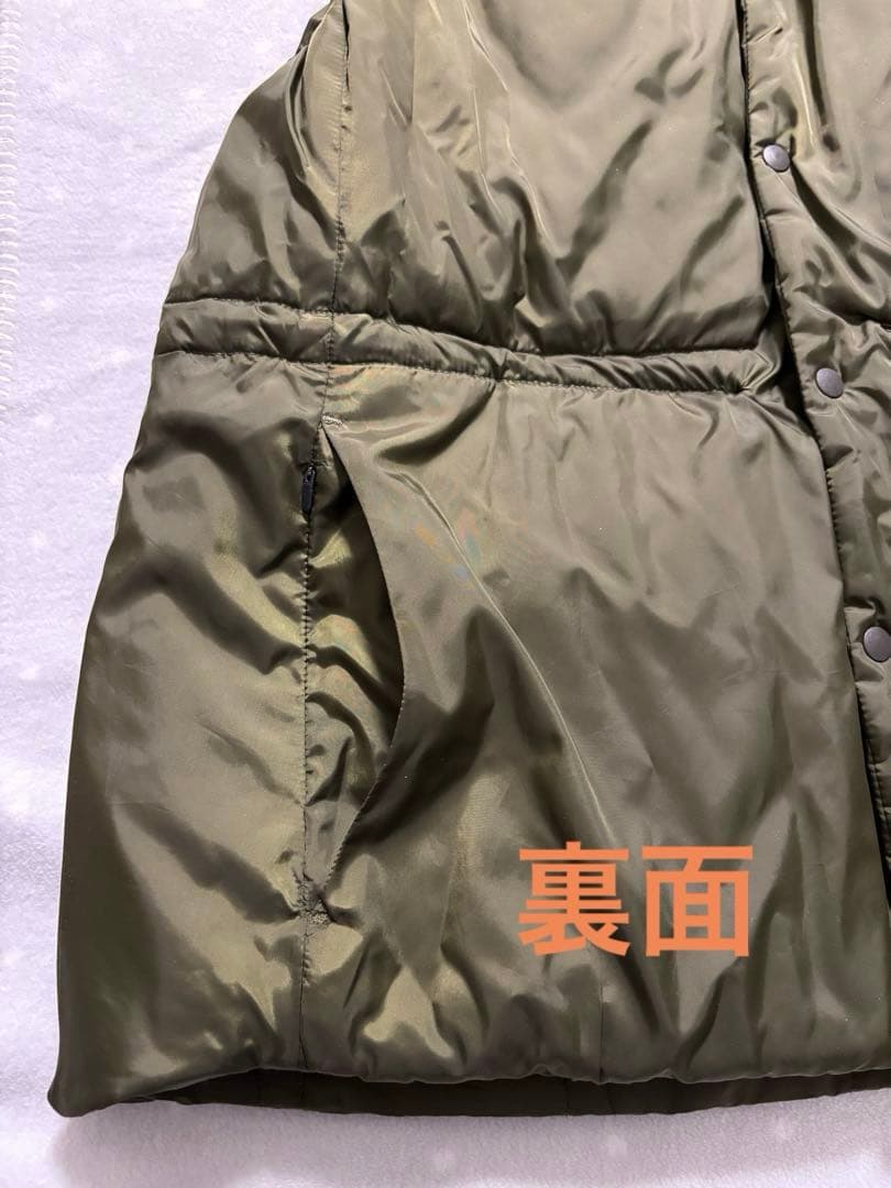 zuccaズッカオリーブ色 キルティングベスト