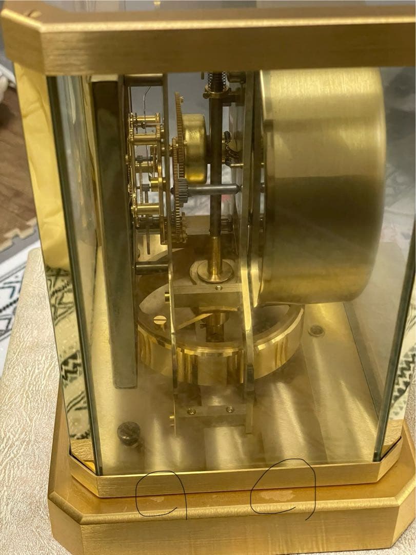 ジャガールクルト アトモス置 時計空気時計 現状品（止まっています）