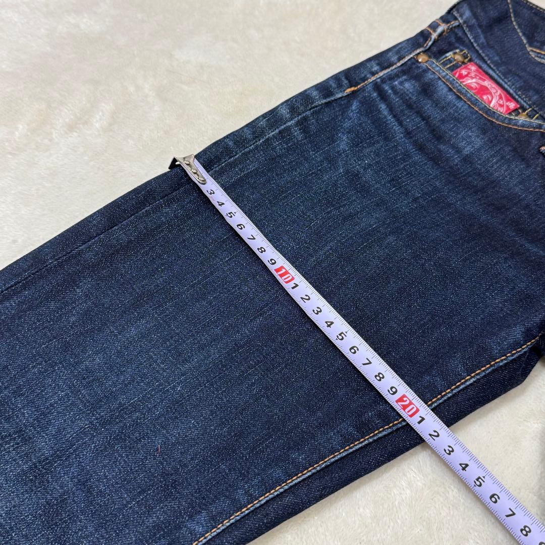 EVISU エヴィス donna ドンナ 大黒ペイント デニム ジーンズ W26