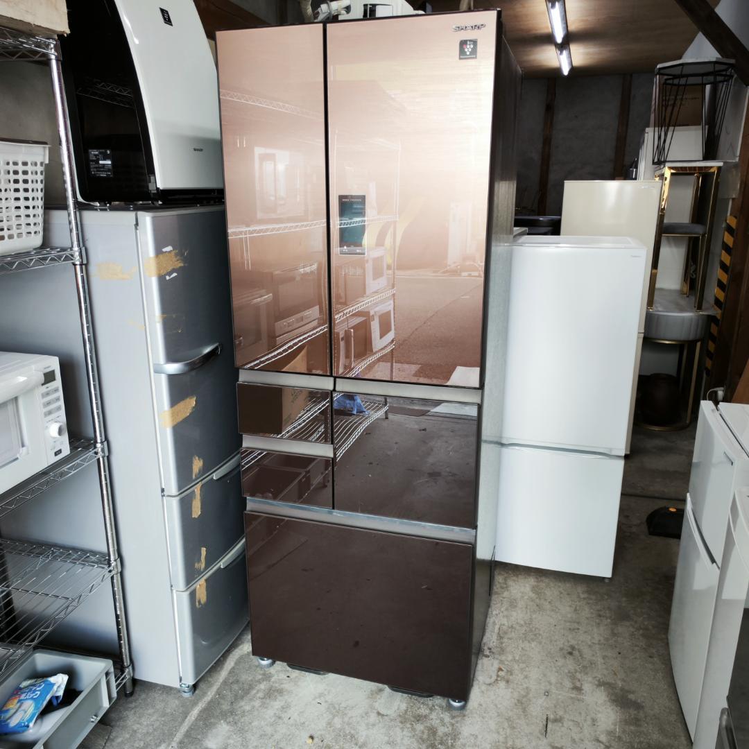 大阪市内配送無料 SHARP SJ-AF50F 502L 19年製 冷凍冷蔵庫