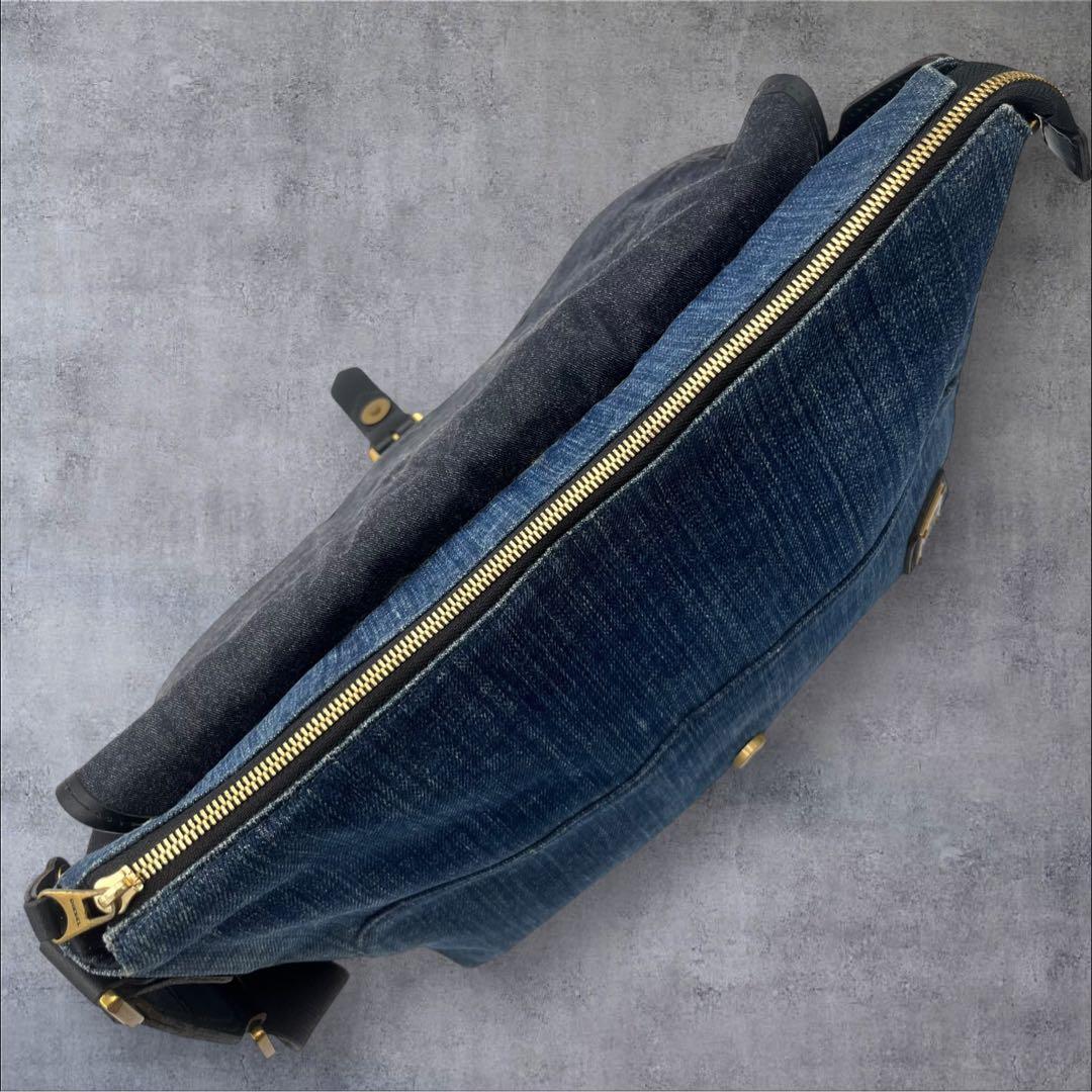 【希少】DIESEL デニム ショルダーバッグ メッセンジャーバッグ