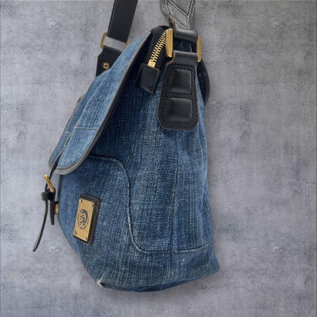 【希少】DIESEL デニム ショルダーバッグ メッセンジャーバッグ