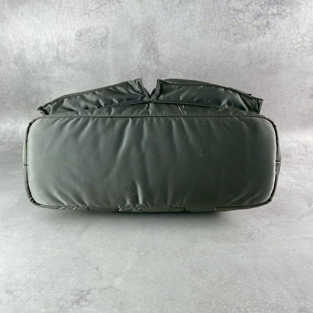 PORTER タンカーグレー ナイロンビジネスハンドバッグ吉田カバン美品