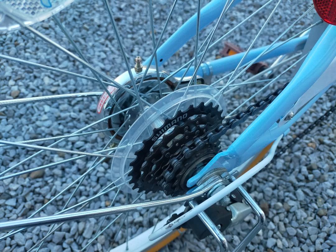 【直接引取限定】MAHALO マハロ 自転車 22インチ 水色 6段変速