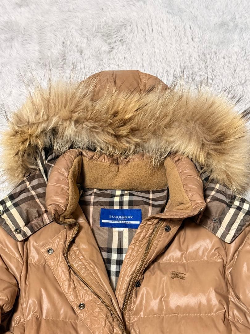BURBERRY BLUE LABEL ダウンジャケット 38ベージュ