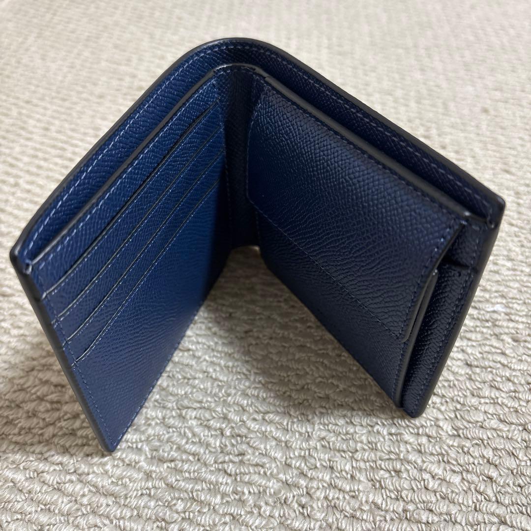 新品未使用品COACH 折り財布 新品ミッドナイトネイビー最新作 限定品