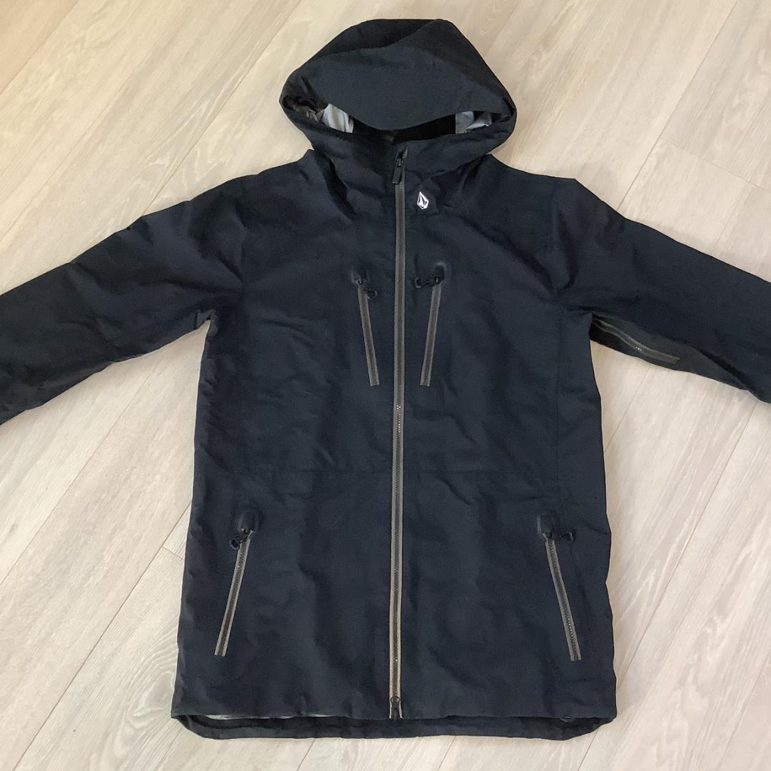 048ボルコムVOLCOM黒メンズスノーボードシェルジャケットウエアーウェアー