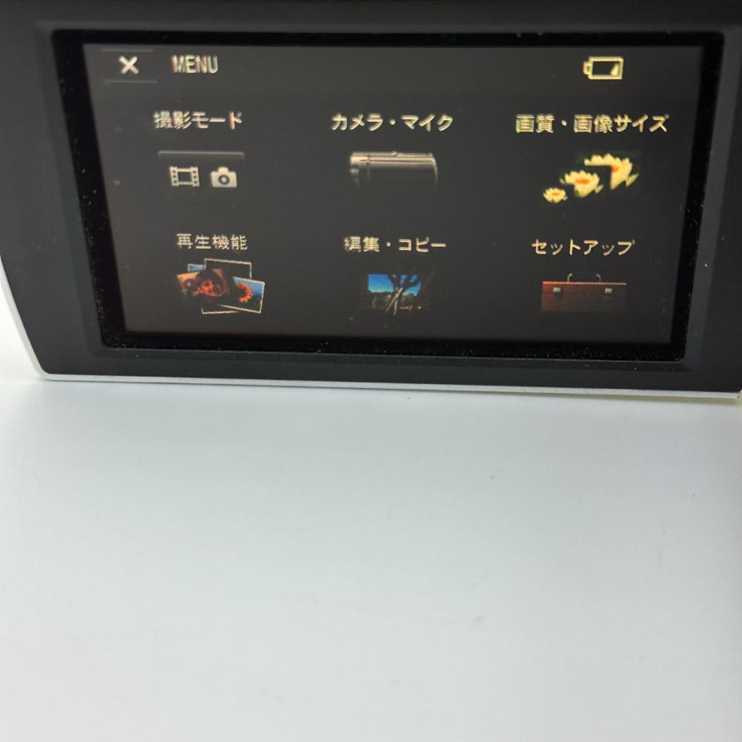 【概ね美品】ソニー SONY Handycam ホワイト HDR-CX420