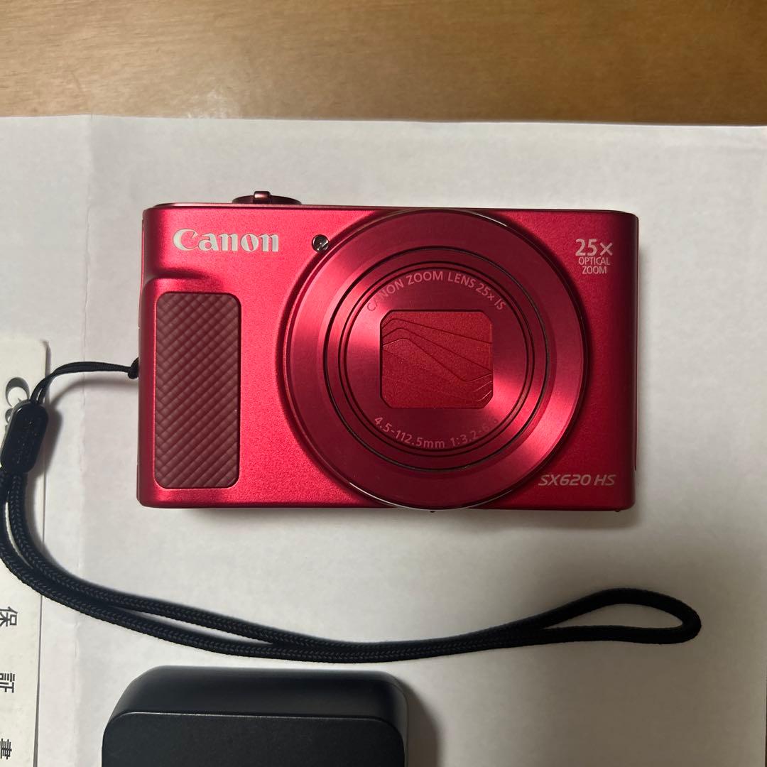 美品　キャノン　パワーショット SX620HS コンパクトデジタルカメラ RED