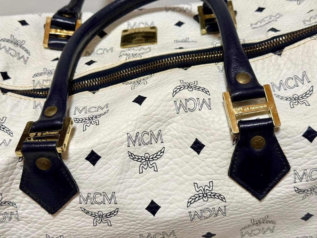 MCM ボストンバッグ ホワイト