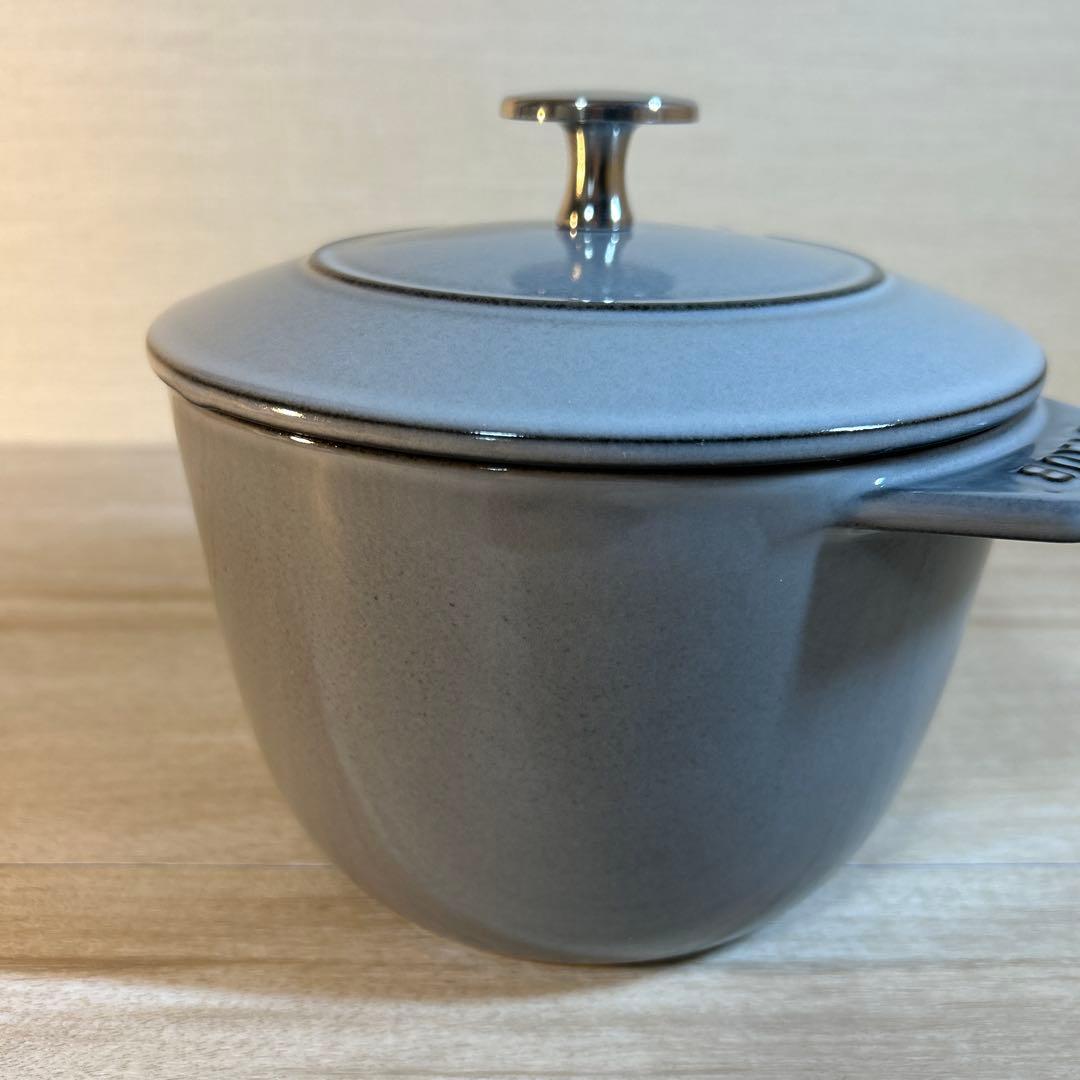 STAUB ストウブ　ラ・ココット de GOHAN 16cm M グレー　鍋