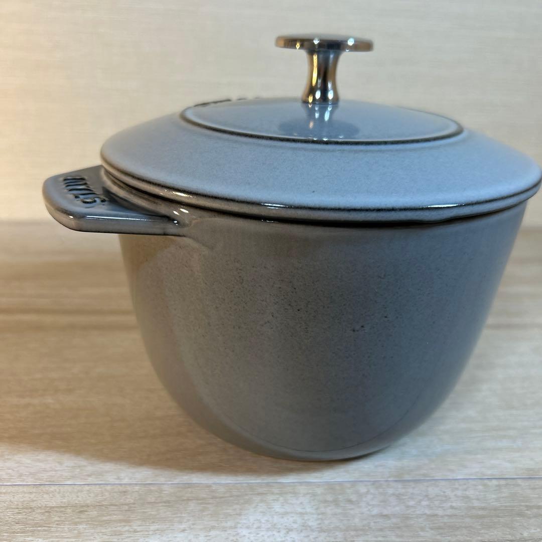 STAUB ストウブ　ラ・ココット de GOHAN 16cm M グレー　鍋