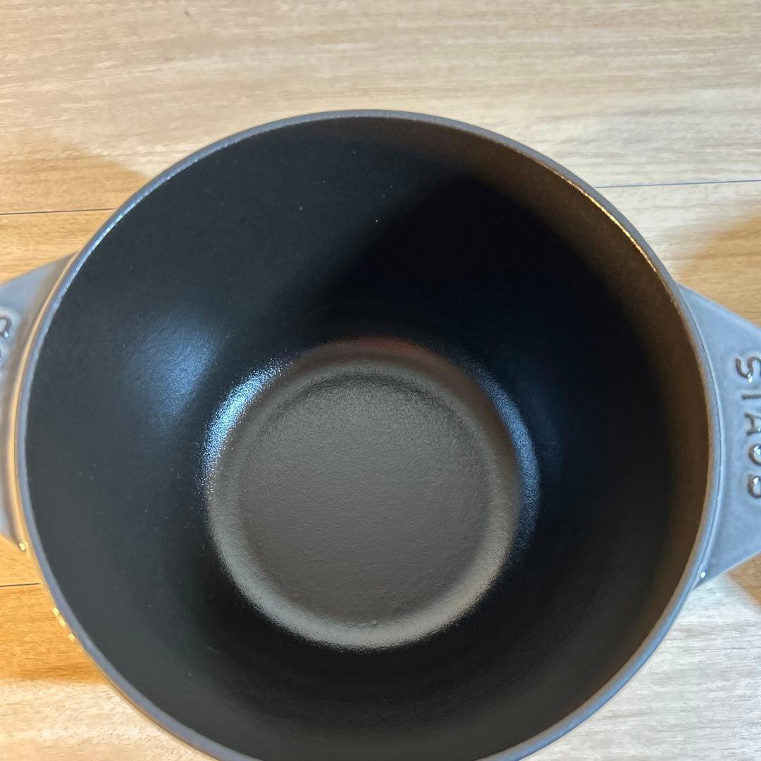 STAUB ストウブ　ラ・ココット de GOHAN 16cm M グレー　鍋